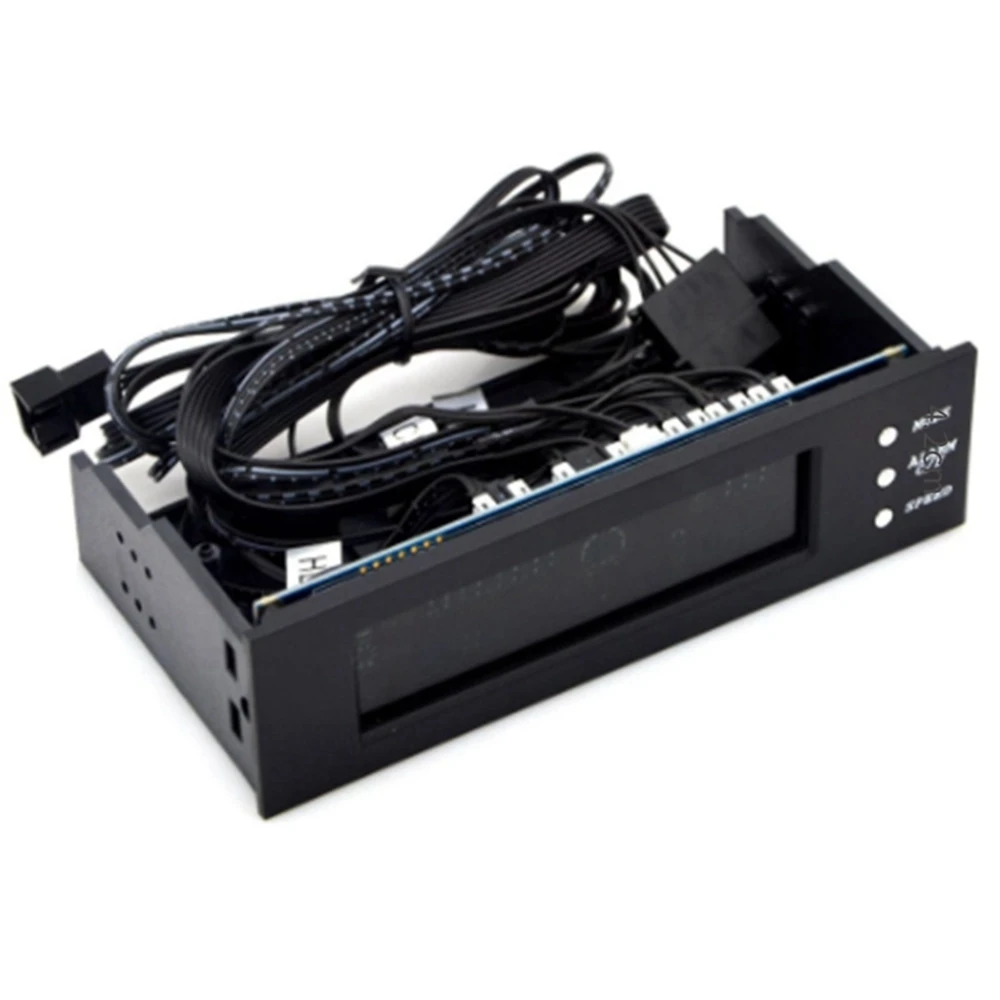 SMIEA 5,25-дюймовый регулятор скорости вентилятора, корпус компьютера, термостат вентилятора, вечный календарь, экран дисплея, отсек для привода корпуса компьютера