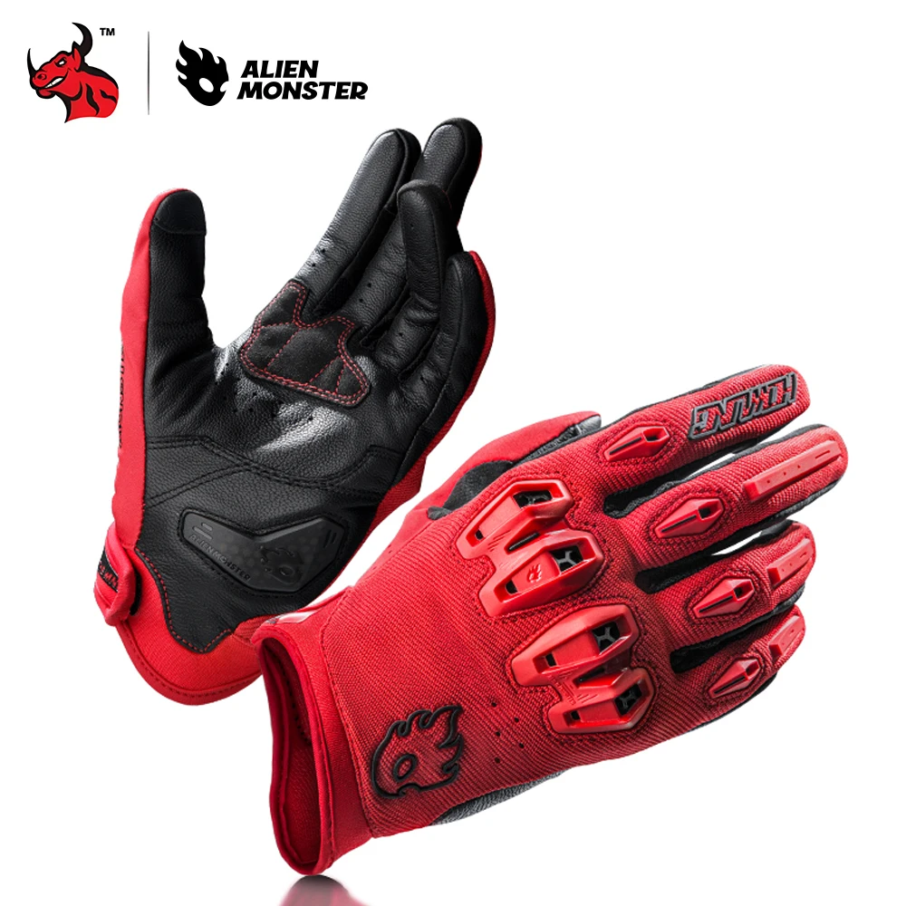 

Breathable CE Certified Motorcycle Gloves for Off-Road Riding Ventilated Durable Motocross Gloves with Knuckle Protection