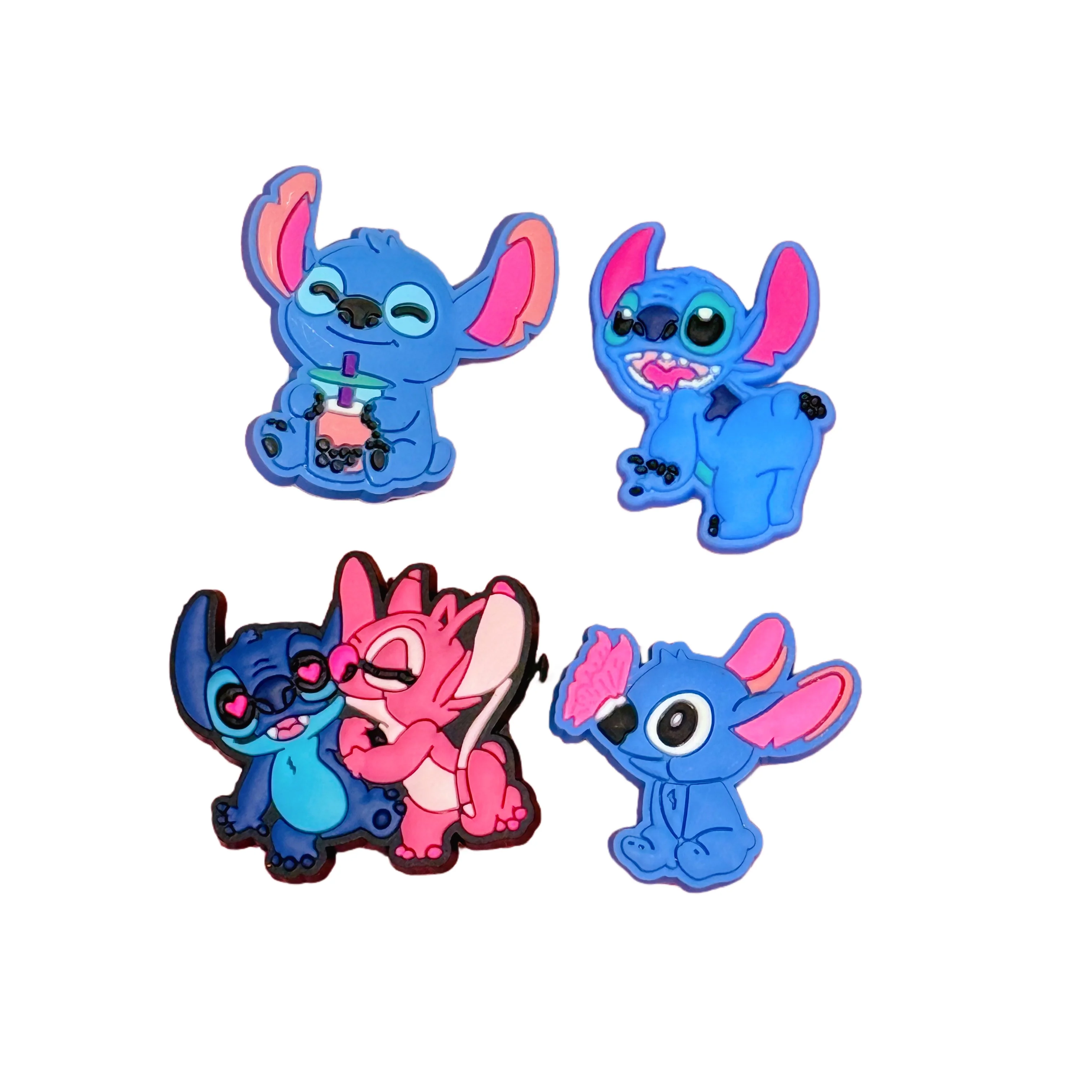Mesuca 4-100Pcs Popular Cartoon PVC Shoe Charms Buckle Clog Sandals Shoes Ornaments Slipper Accessories DIY Women Phonecase