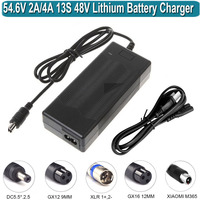 54.6V 2Amp  Lithium battery Charger for Fast  Safe Charging of  48V 13S Li-ion Battery-Compatible with Balancing