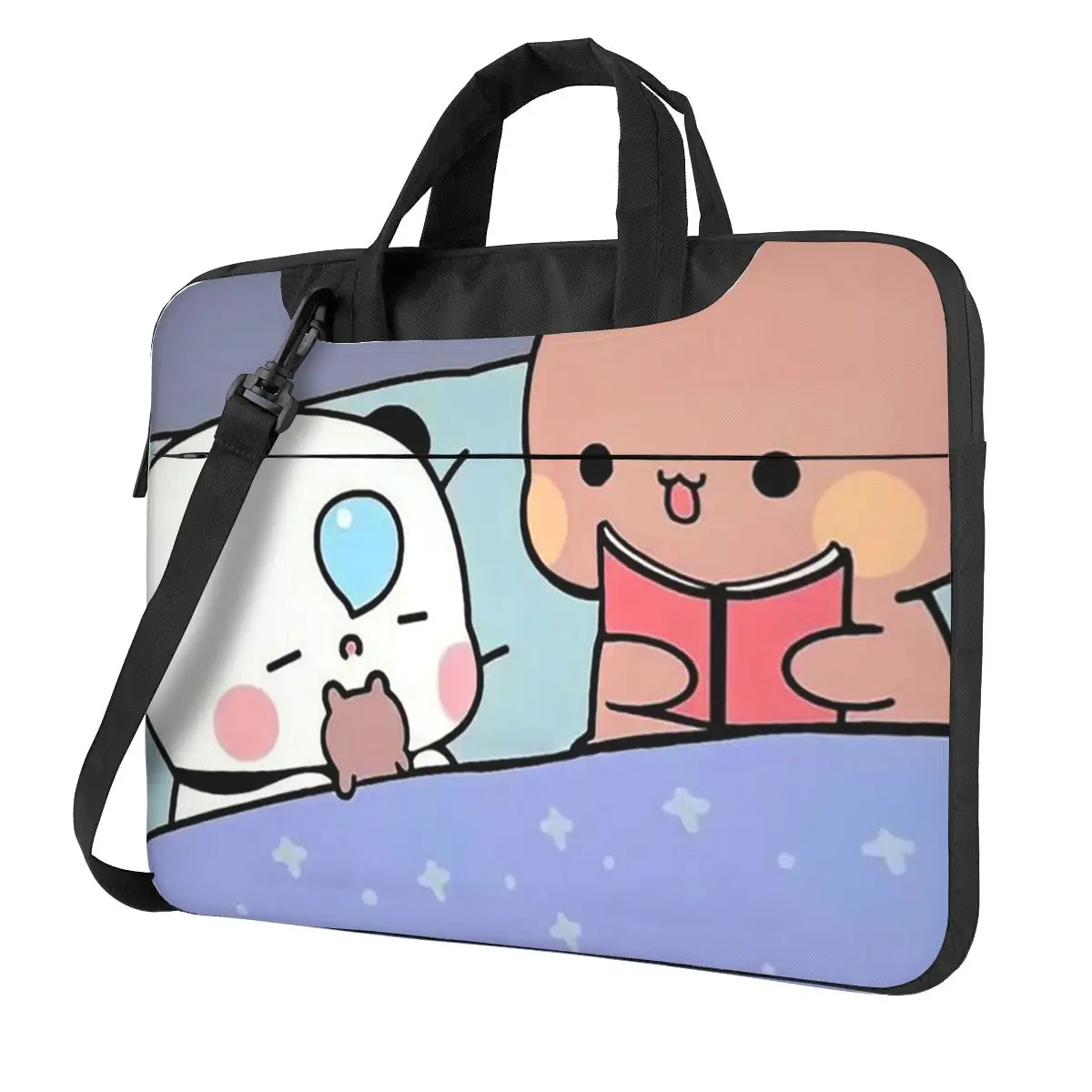 Peach And Goma Bubu Dudu Balloon Crossbody Laptop Bag Case Computer Bag 13 14 15.6 Inch Notebook Pouch for Macbook Pro Lenovo
