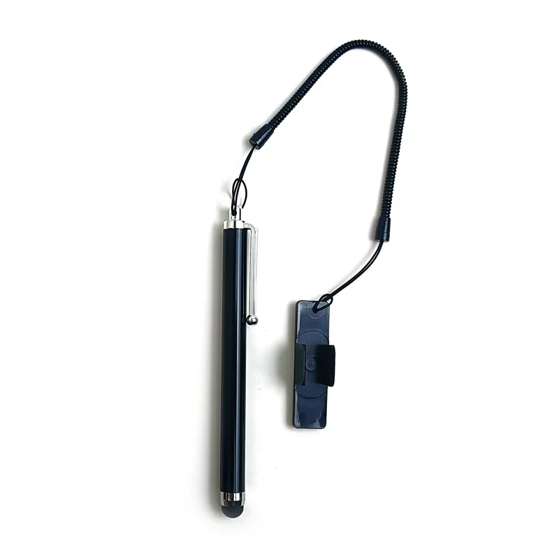 Stylus Pen Point Touch Screen Printer Mobile Phone Spring Rope Tablet Accessories Black With Stand Holder Capacitive Pencil