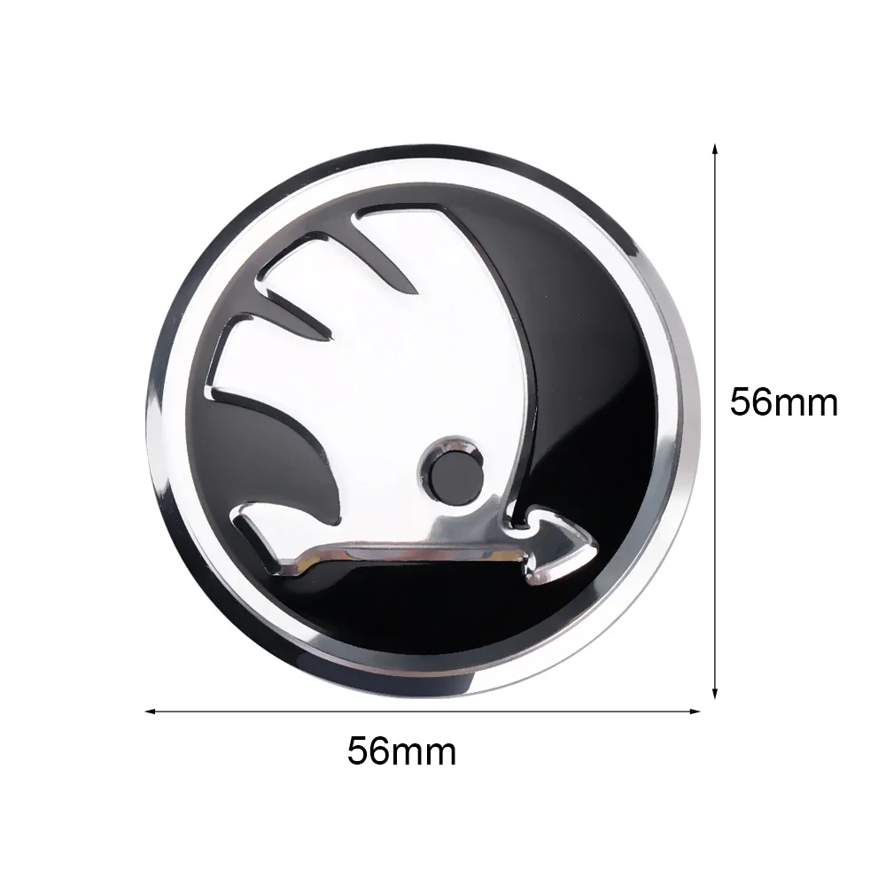 4PCS  Aluminum Alloy Car Wheel Rims Hub Cap Dust Cover Sticker For Skoda Octavia A5 A7 A2 Rapid Fabia Superb Kodiaq Scala Karoq