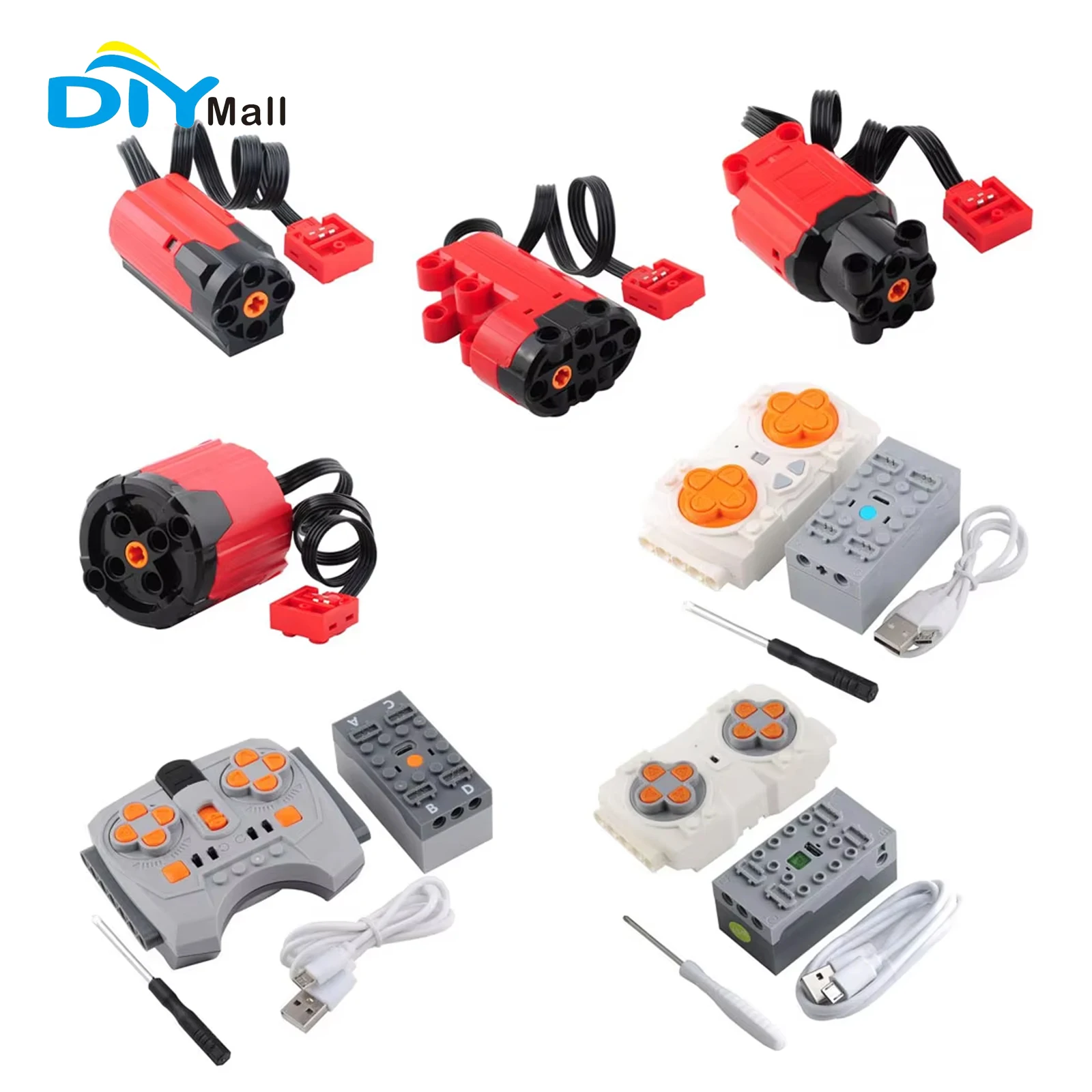 

Усовершенствованная версия, высокоскоростные функции питания MOC, M-Motor L XL, группа мощности серводвигателя для строительных блоков 88003 88004 8882