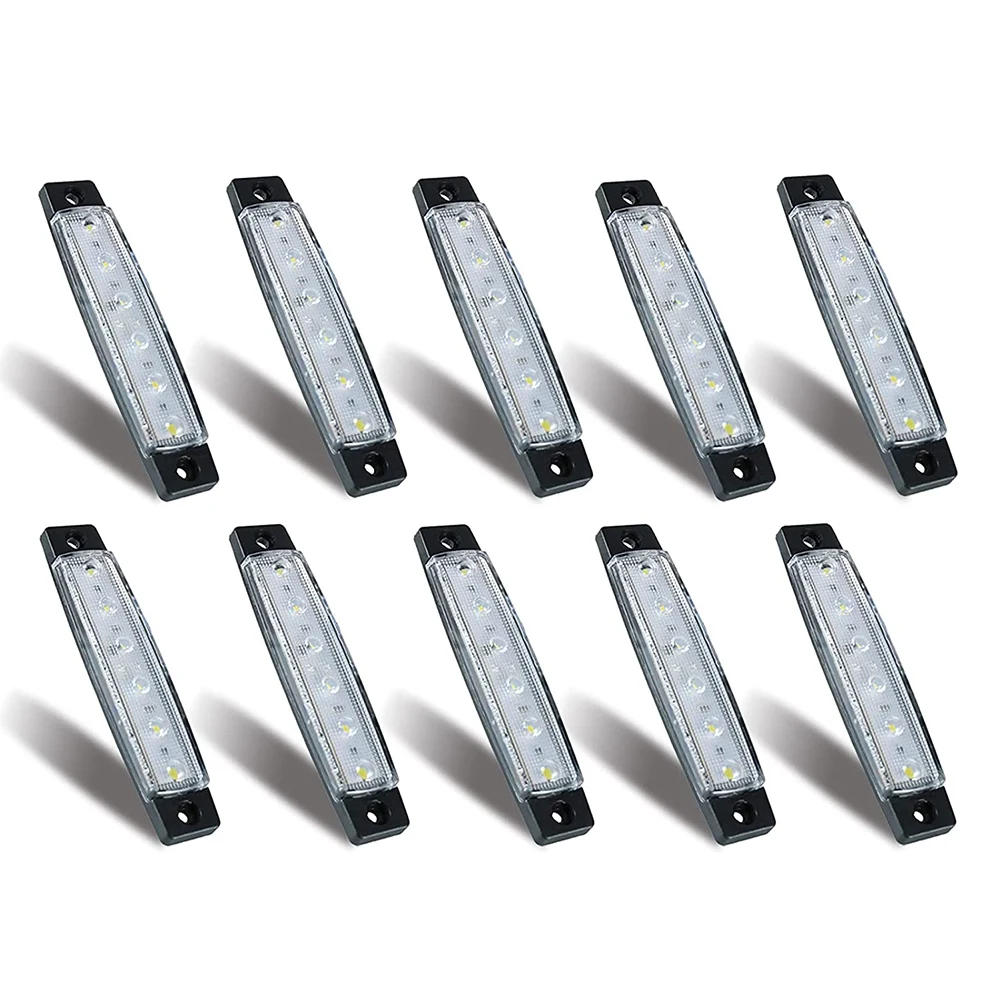 Waterproof Navegação Interior Strip Light, Luzes Marinhas Barco, Deck Degrau Transom, Iluminação Cockpit, E, 12V, 24V, 10 Pcs