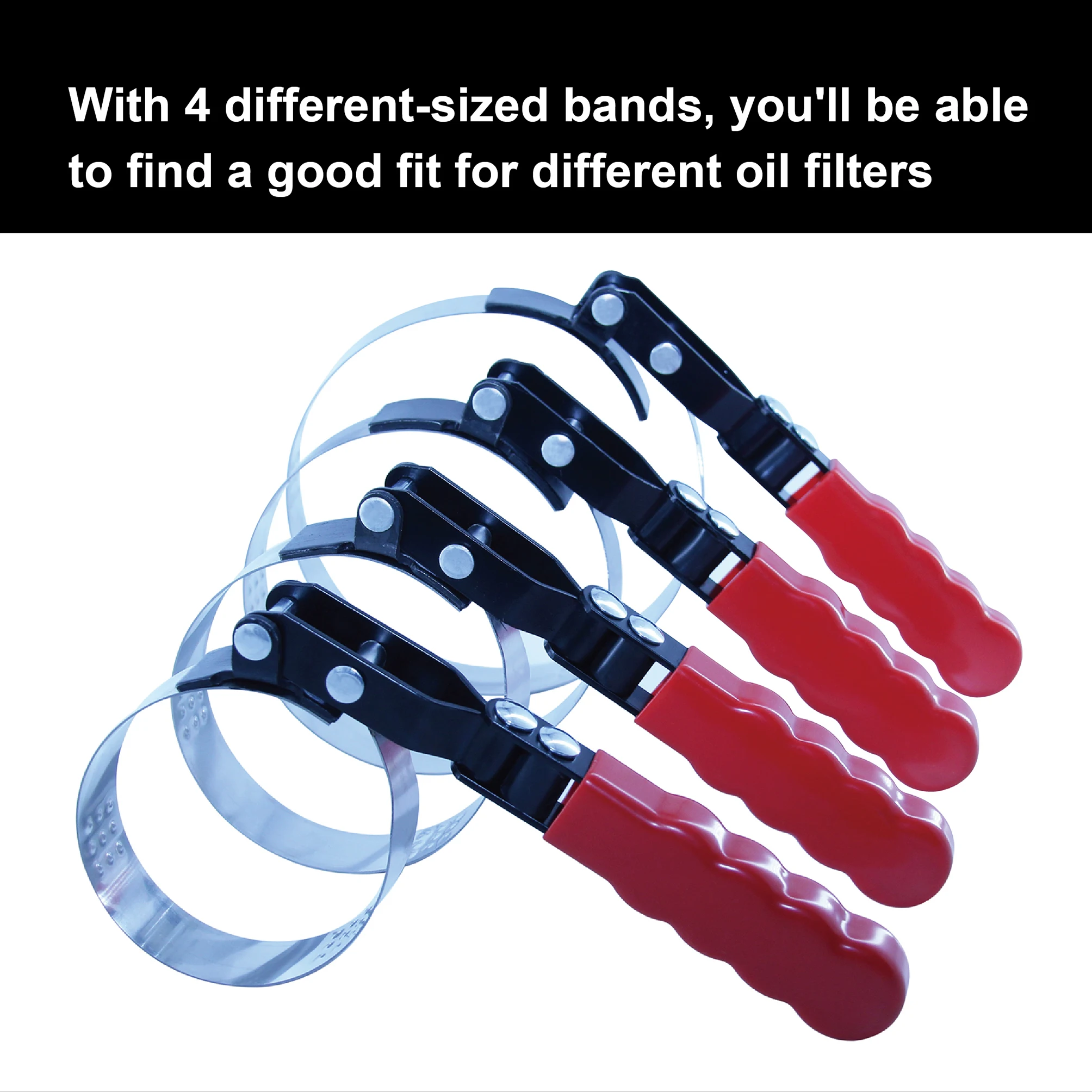 

4 Pcs Filter Wrench Set 180-degree Rotating Truck Oil Filter Multitool Toughbuilt Spanner Manual Pipe Tightener Hand Tools