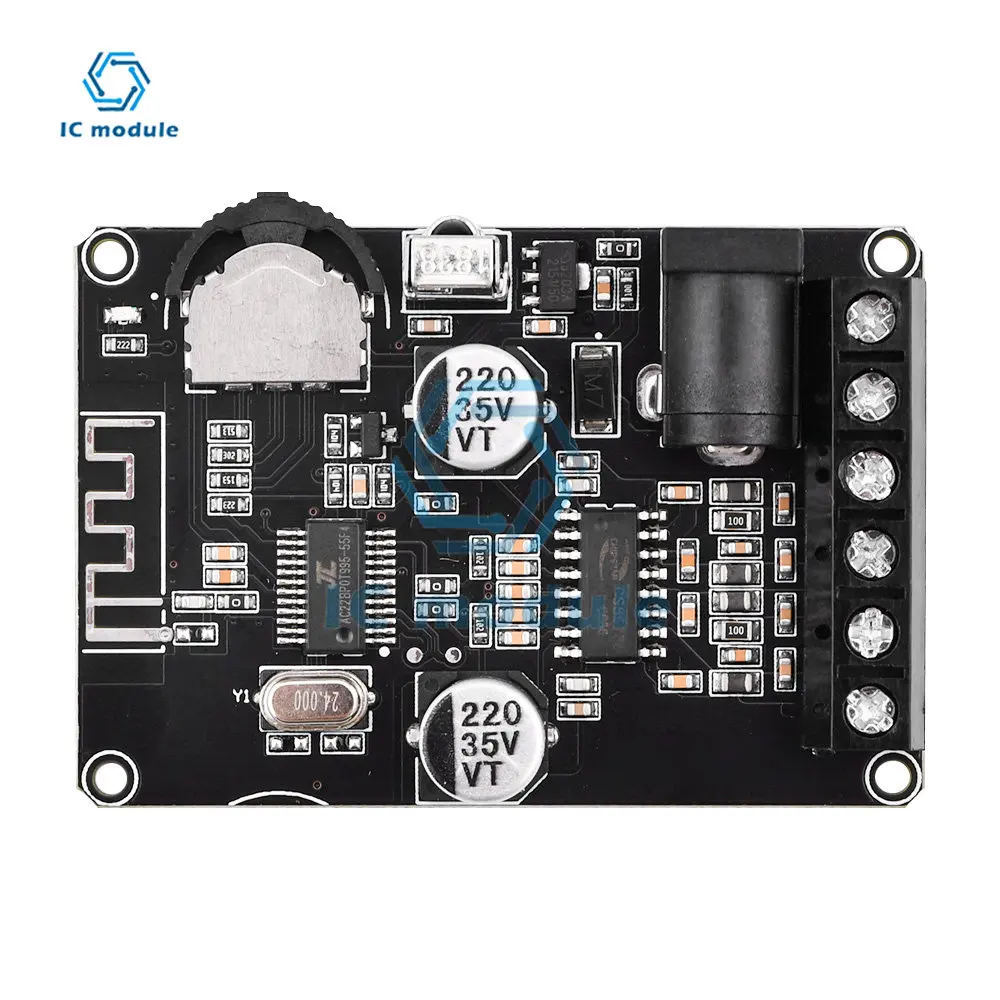 40W DC 5-24V High Power Digital Amplifier Module Stereo Bluetooth Amplifier Board XY-P40W