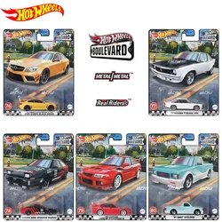 Original Hot Wheels Premium Car Boulevard 16 Alloy Diecast 1/64 Benz C63 Mitsubishi EVO Toyota AE86 GMC Children Toys for Boys