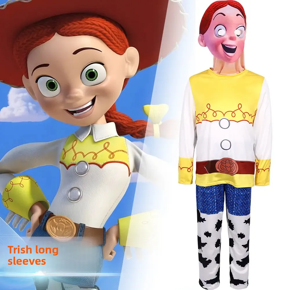 

Новое поступление, детский игрушечный костюм S, комплект на Хэллоуин, сценический наряд для девочек, традиционная китайская этническая одежда