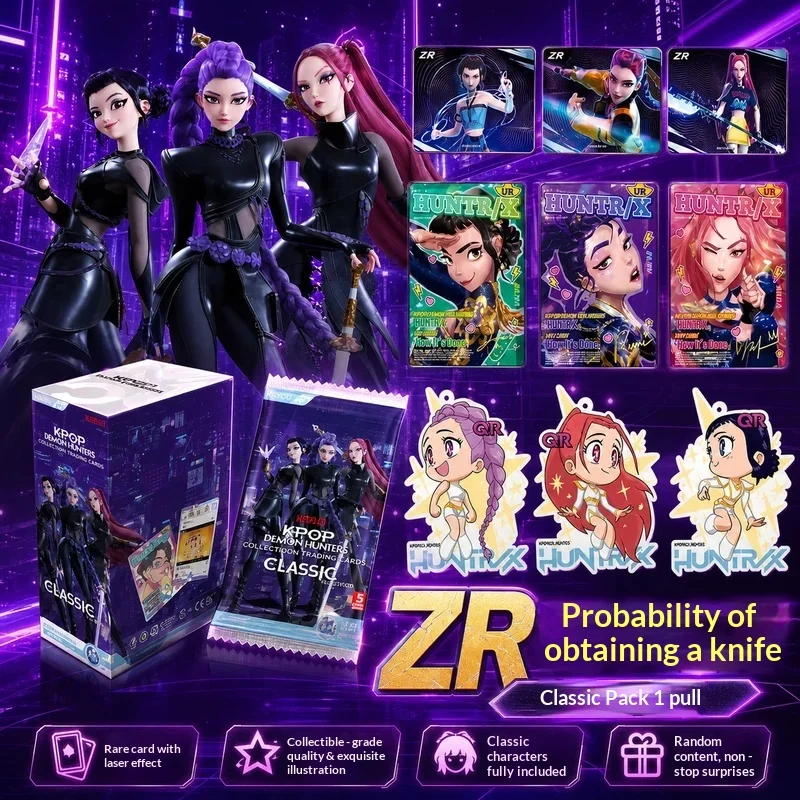 Genuine Authentic Kayou K‑Pop: Demon Hunters Cards Classic Edition Collectible Trading Card Game Box Anime Hobby Toy Gifts