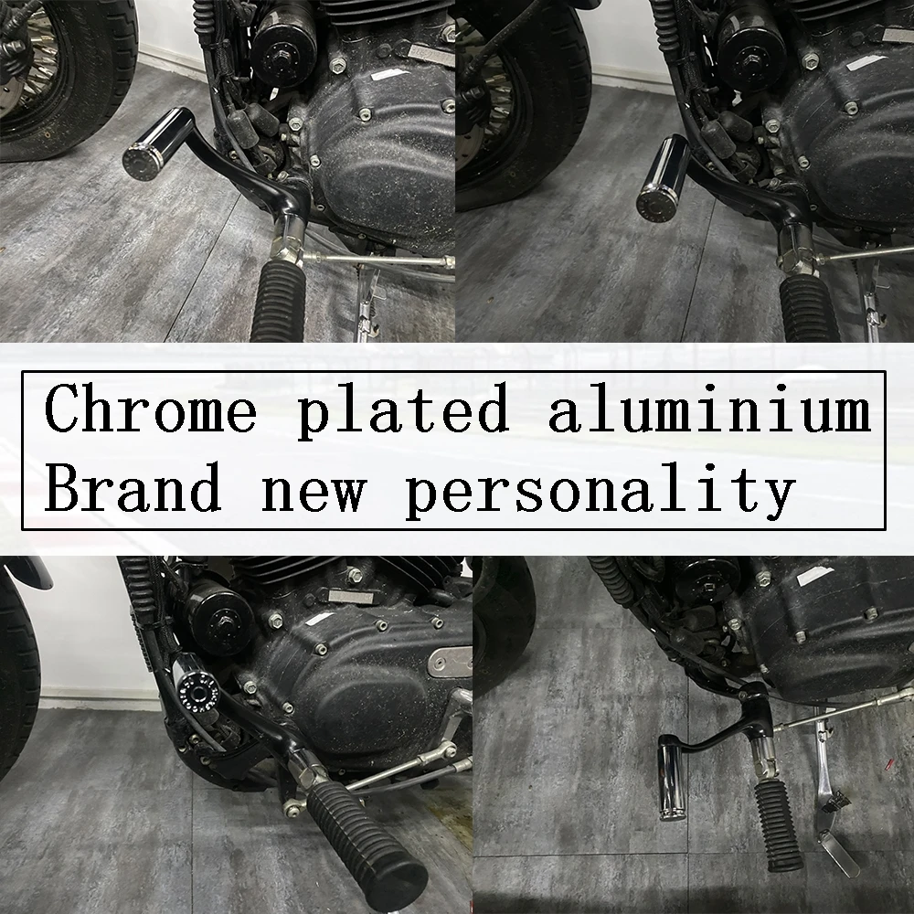 Per Harley Sportster 883 1200 Dyna Fat Bob Breakout Softail Touring Custom moto leva del cambio leva del cambio Peg alluminio