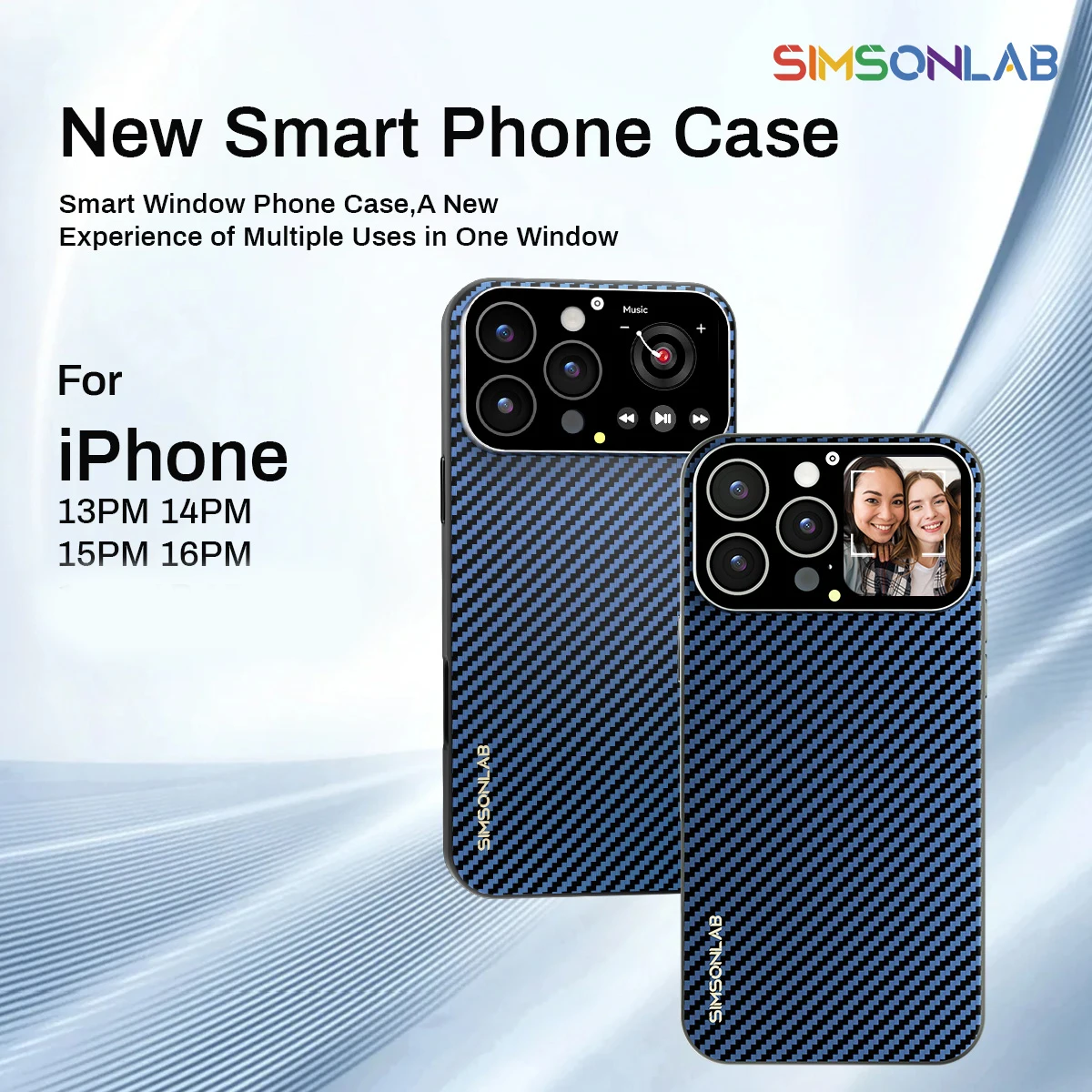 

2025 Phone Case With Touch Screen For iPhone Apple Bluetooth Music Control For Multiple Languages Men Women Holiday Gifts