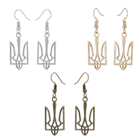 Hot Sale Kingdom Hearts Silver Plated Royal Crown Pendant Earrings Cheap Wholesale Fashion Sora Chain Earrings For Women