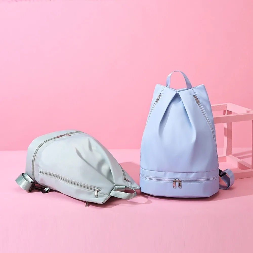 Waterproof Wet Dry Separation Fitness Bag Large Capacity Zip Backpack Travel Sport Bag Splashproof Portable Swimming Bag Outdoor