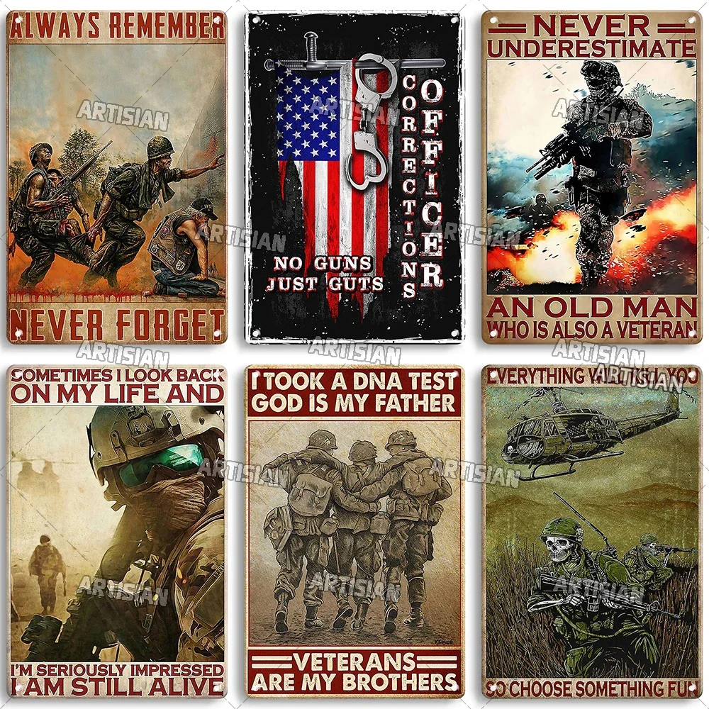 علامة القصدير جندي الزخرفية لديكور الجدار ، الجيش الحرفي ، لوحة معدنية ، الوطنية الحرب ، المرآب ، بار ، حانة ، نادي ، فندق ، مطبخ ، منزل