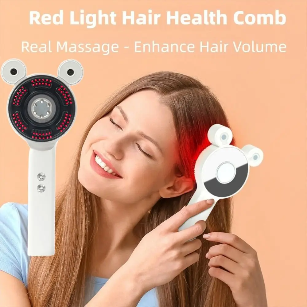 

Therapy Hair Electric Spray Massage Combs Oil Applicator Red Blue Purple Light Scalp Massaging Brush Nano Atomization