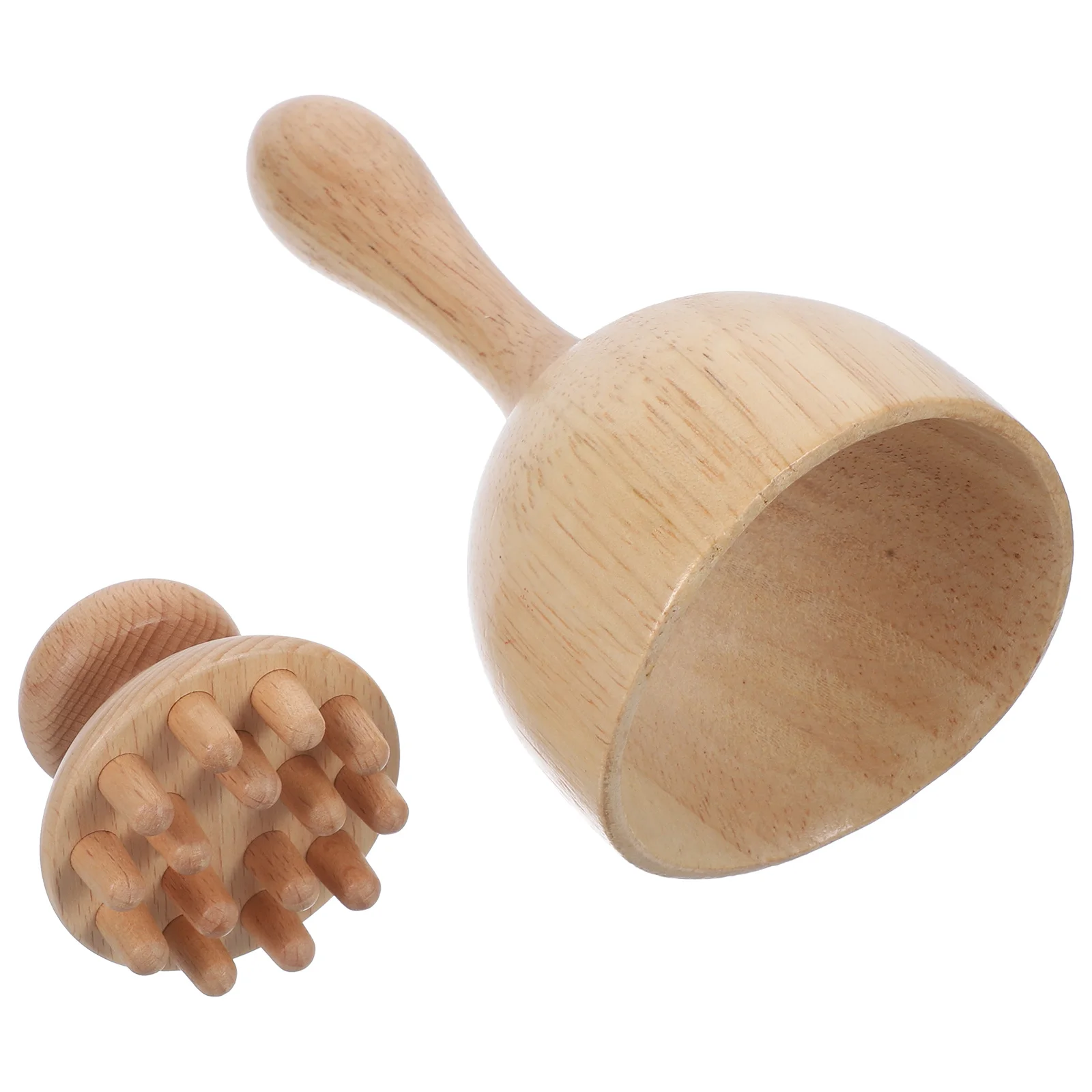 

1 Set Of Torch Octopus Wooden Body Massager Deep Tissue Muscle Relief Non-Slip Handle Portable Tool For Neck Shoulder Back Head