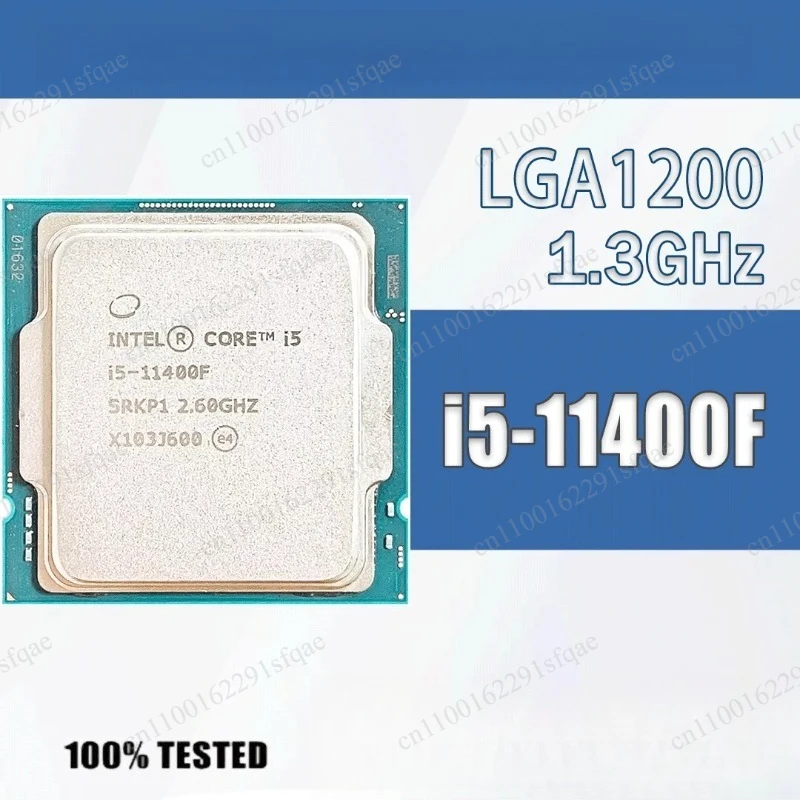 I5-11400F 6 Core 12 Thread 2.6GHz 65W 12MB Cache 14nm Rocket Lake-S DDR4-3200 MHz SRK3G LGA 1200
