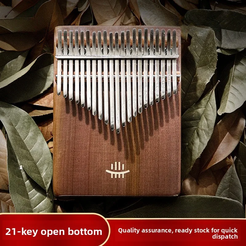 Piano de Pulgar Perforado de Clase B, 21 Tonos, de Nogal, Kalimba, Instrumento Musical, Venta al por Mayor Transfronteriza