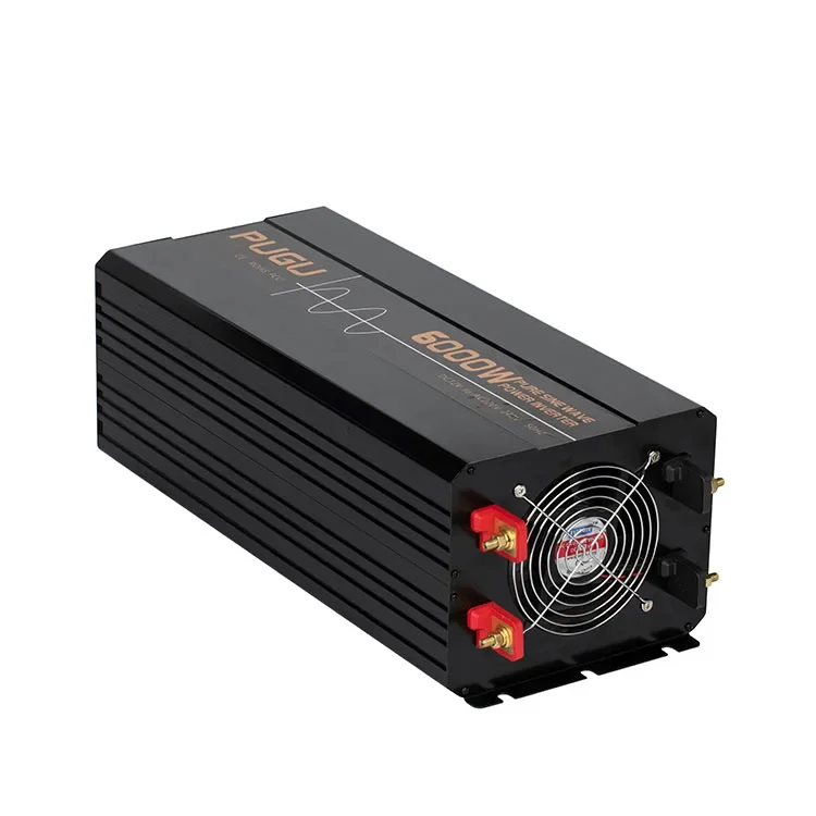 

6000W Pure Sine Wave Power Inverter DC 24V 48V to 110V/220V AC Output Converter Off Grid Solar Inverter for Lithium Battery