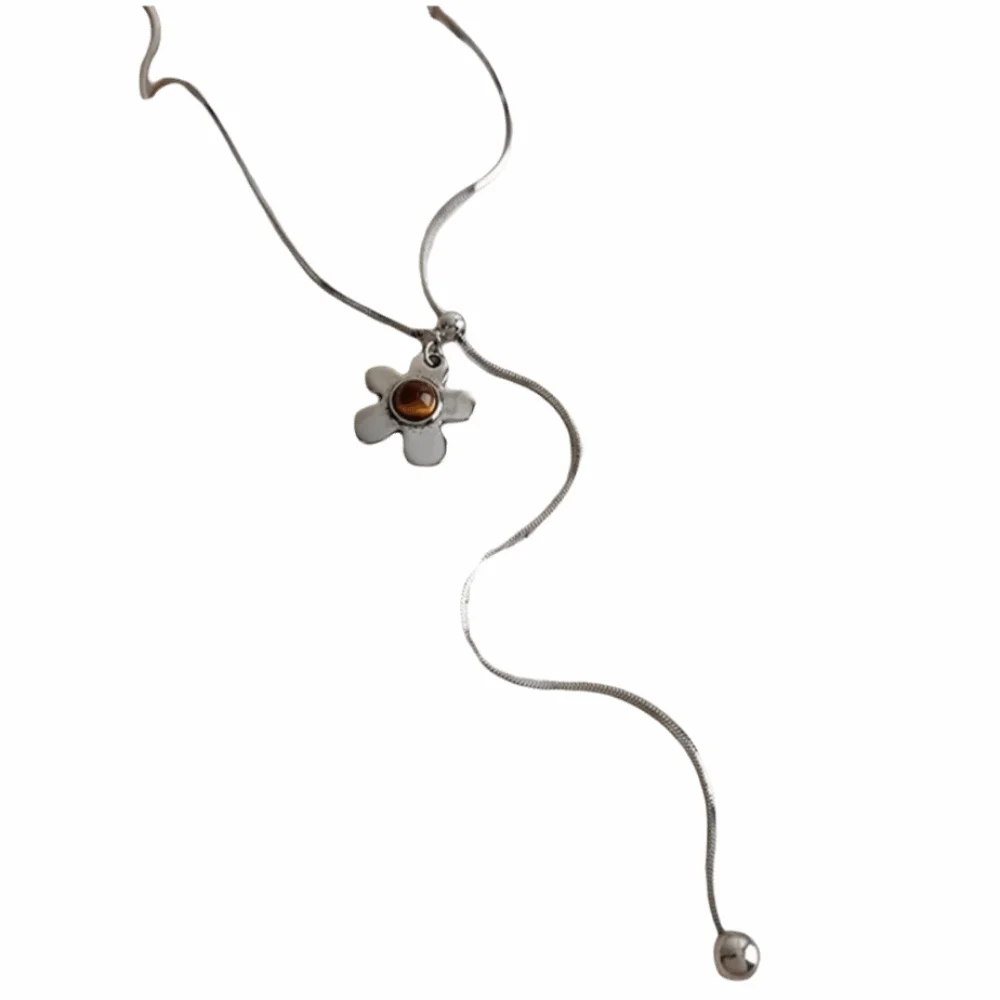 Retro Multi-layered Punk Choker Tiger Eye Stone Chain Design Pendant Necklace Star Cross Bohemian Sweater Chain Commute