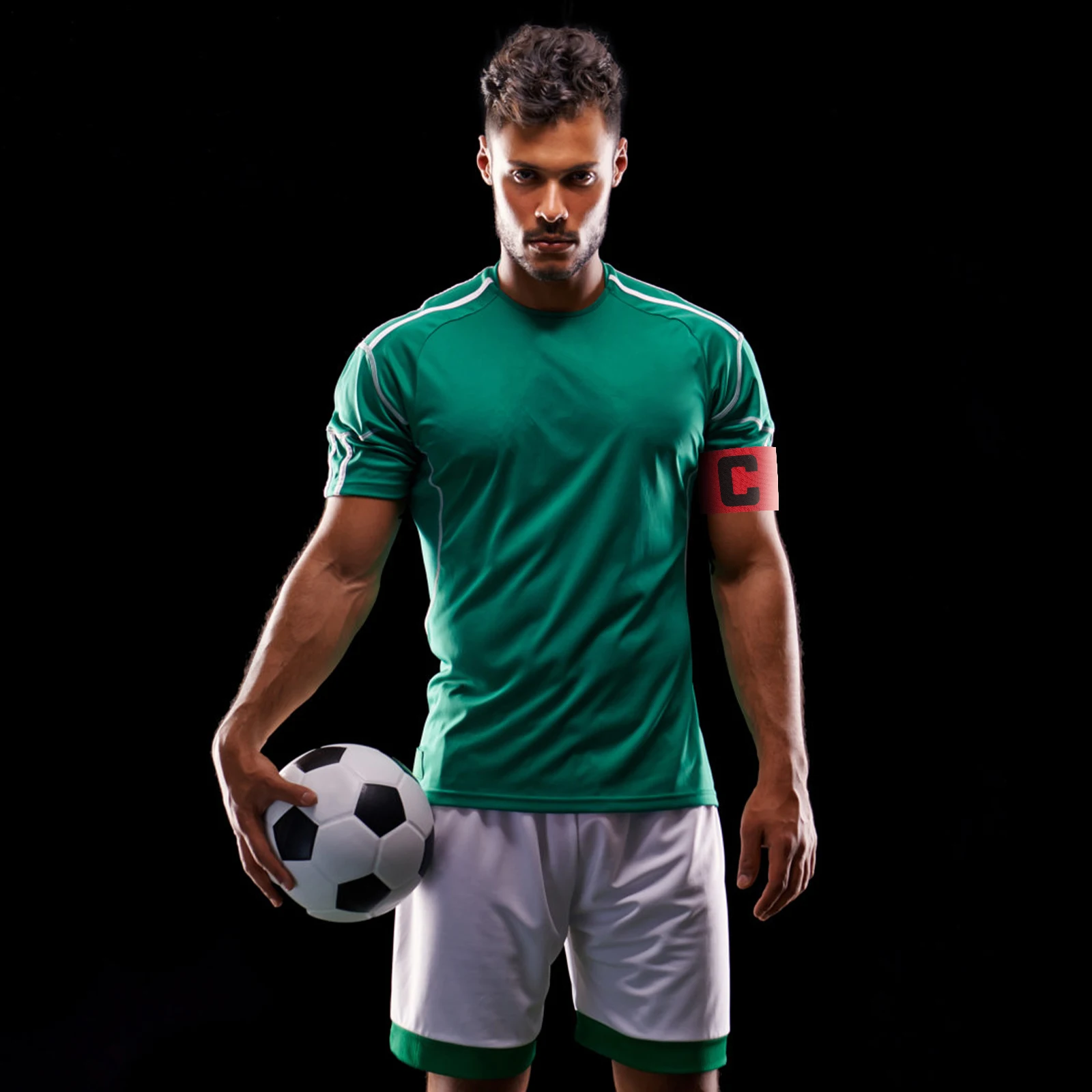 

6pcs Football Captain Armband Soccer Team Captain Band Durable Wear-Resistant Sports Armbands Reusable Adjustable Arm Band For