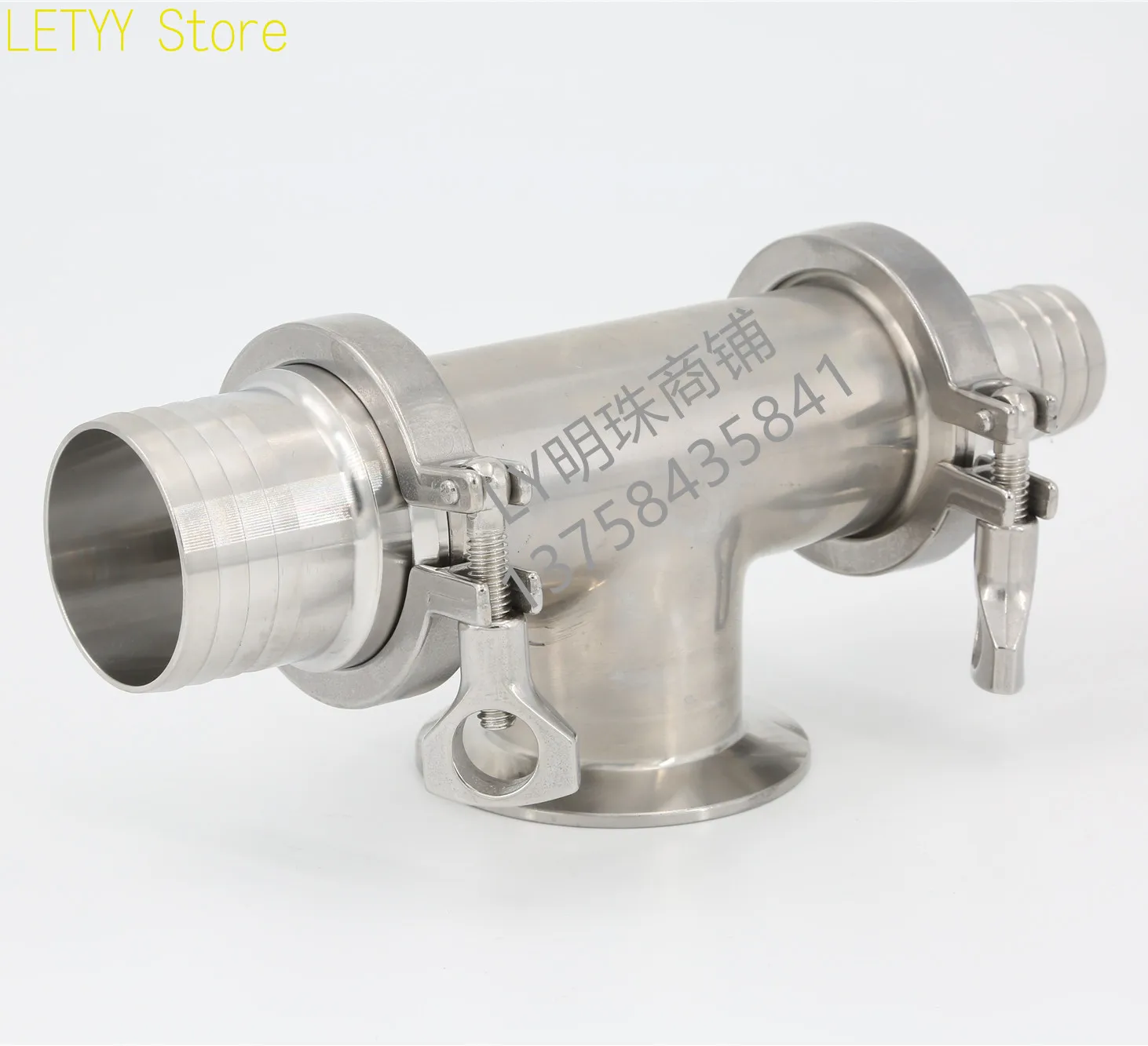 Three Way Pipe Valve of Pneumatic Filling Machine Stainless Steel Three-way Check Valve of Liquid Filling Machine