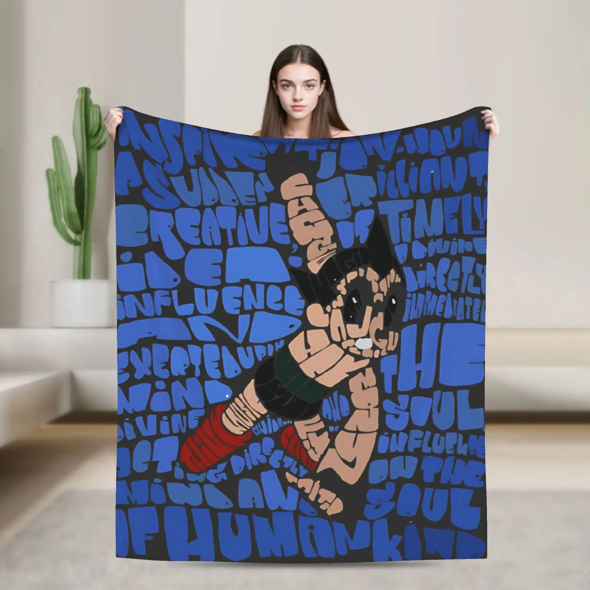 Astroboy Astro Boy Accessories Blanket Lightweight Thin Fleece  Throw Blankets Comfortable Bedspread