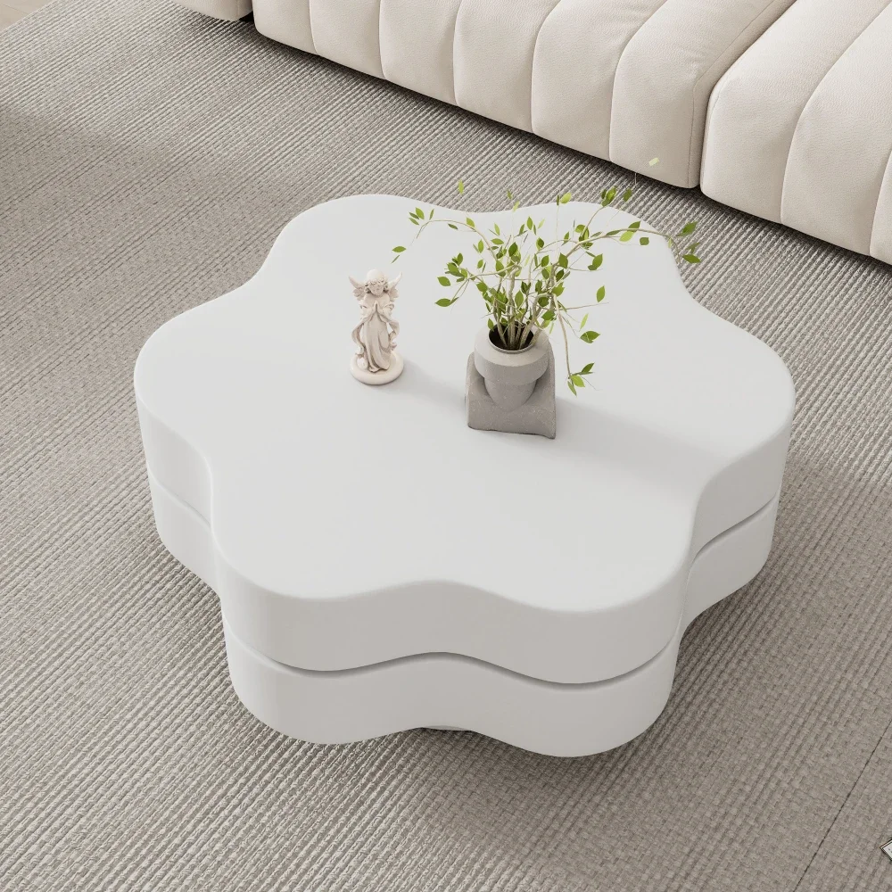 Moderner zylindrischer Couchtisch 360° ° Drehbare Wohnzimmermöbel mit einer Kapazität von 30 kg – Detail 38