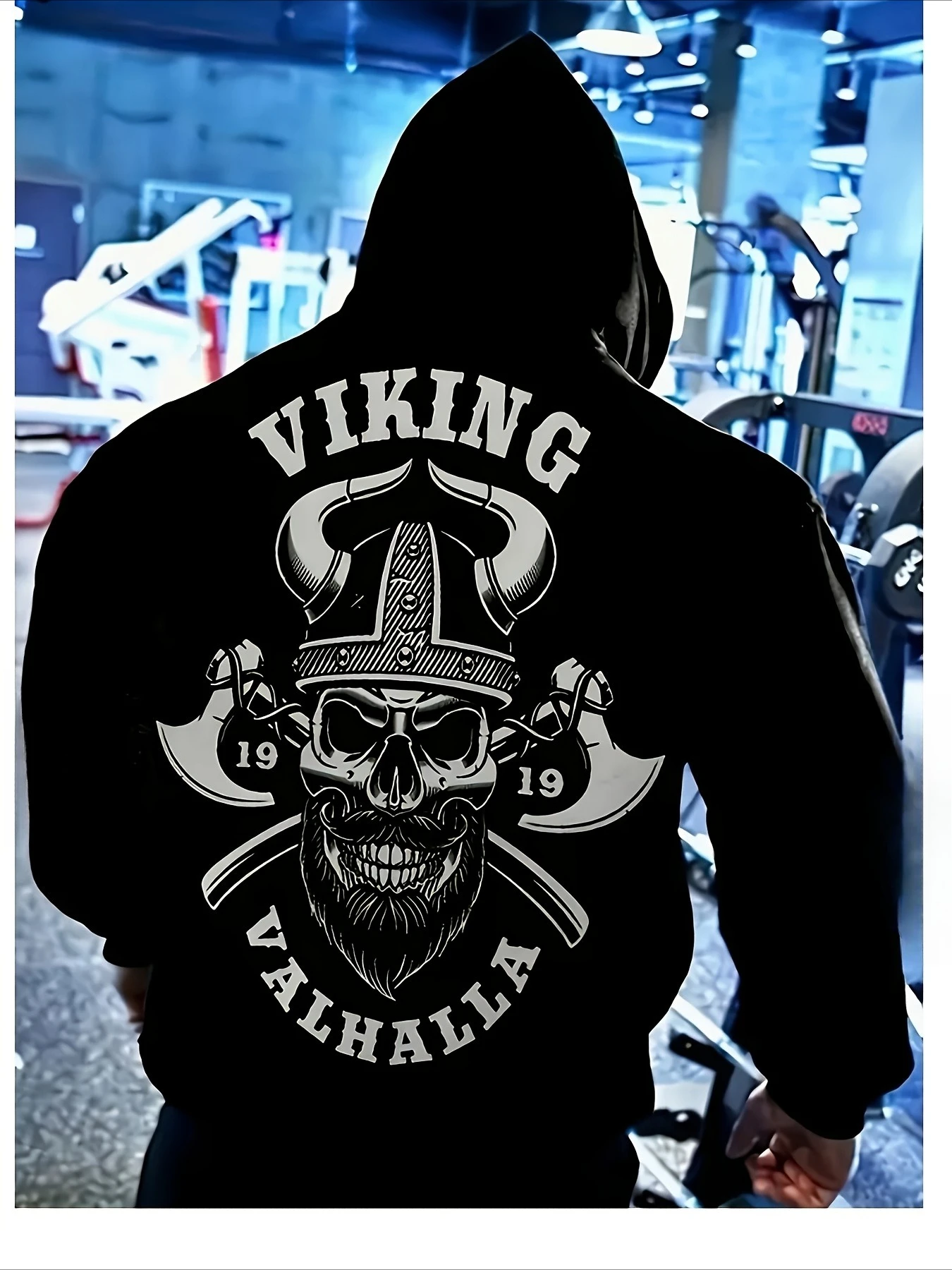 

Мужская толстовка с капюшоном с принтом черепа — удобная эластичная ткань, идеально подходит для весенней и летней уличной одежды, стандартный крой