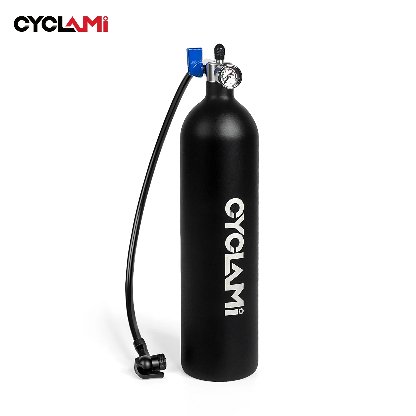 AliExpress CYCLAMI Bike Tubeless Tire Inflator Air Canister 200 PSI High Air Pressure Compressed Air Tank with Barometer For Road MTB Tires