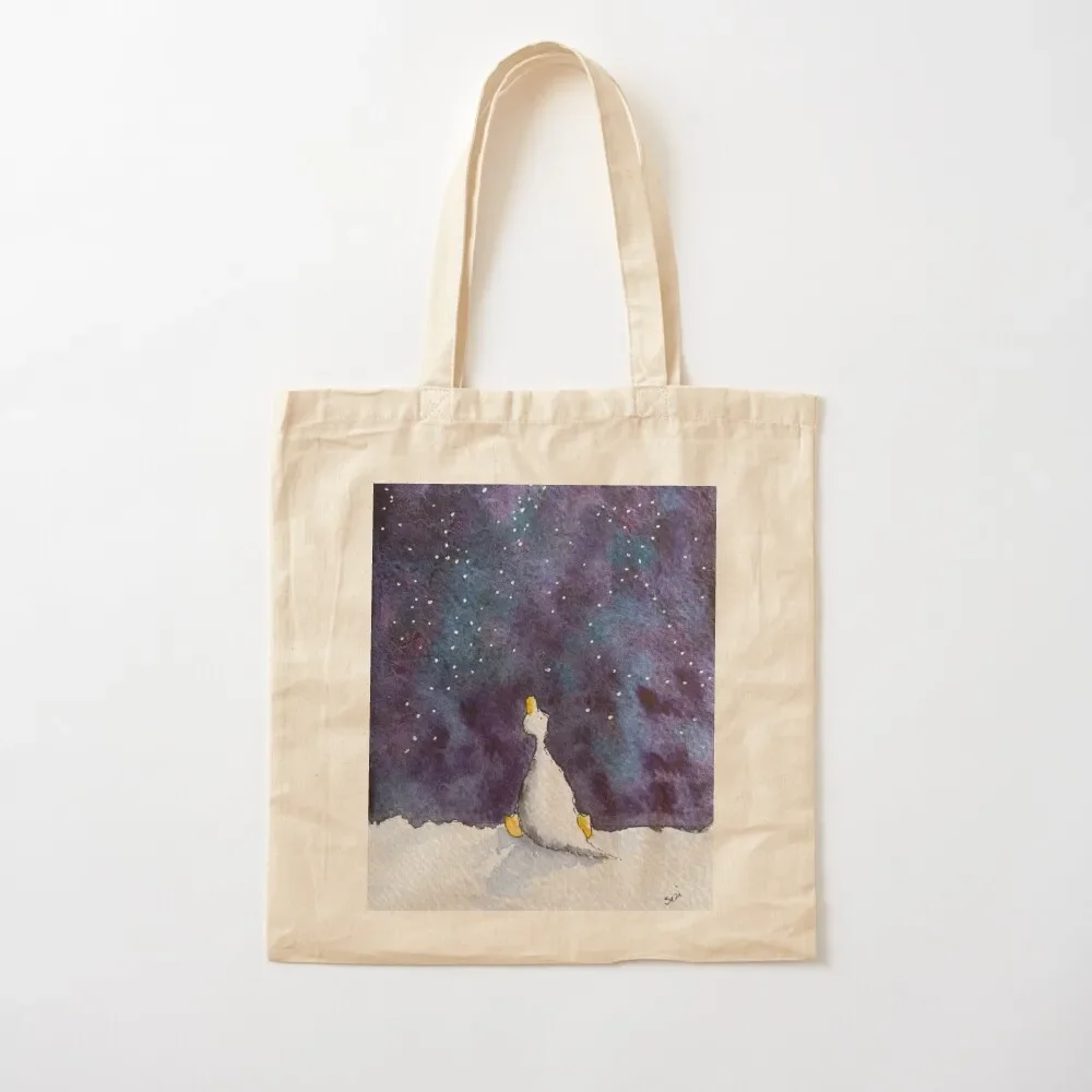 

Star gazing Duck Tote Bag shopper bag woman Shopping bags handbag Tote Bag