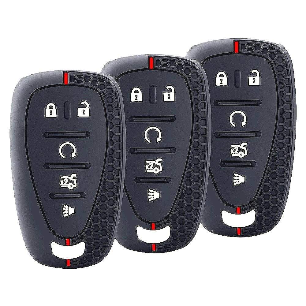 

New 5Button Silicone Car Remote Key Case FOB Shell for Chevrolet Chevy Camaro Cruze Malibu Equinox Onix Spark Sonic Volt Protect