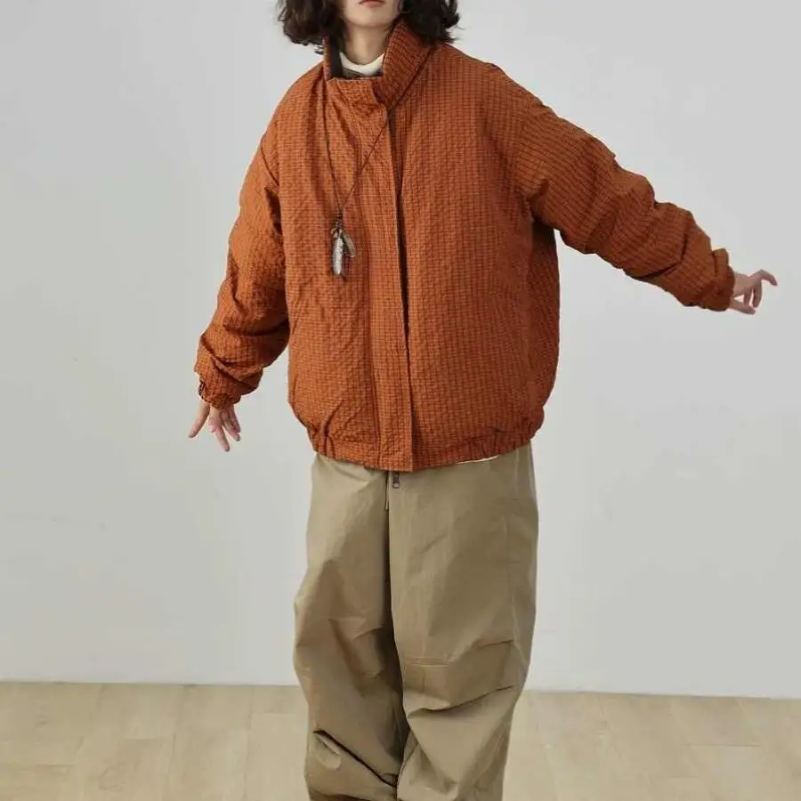 

Мужское повседневное хлопковое двустороннее пальто с воротником-стойкой в стиле ретро, японское теплое пальто, молодежное свободное пальто