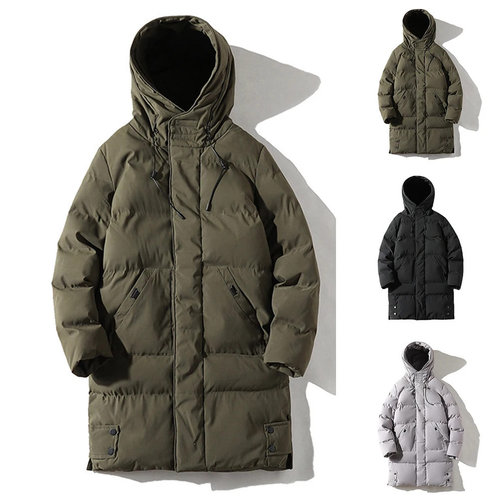 

Plus Size Outerwear Men\\'s Winter Jacket Casual Wear Cold Weather Outing Black Men\\'s Winter Thicken Coat Men Coat