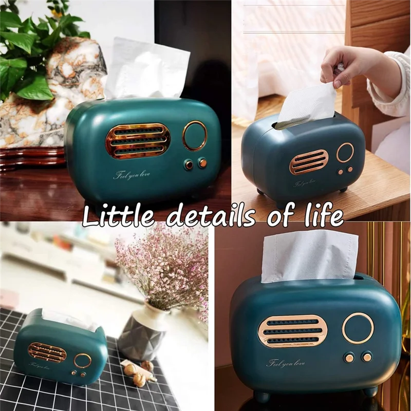 AS63-Retro Radio Shape Tissue  - Kitchen Appliances Vintage recension och pris