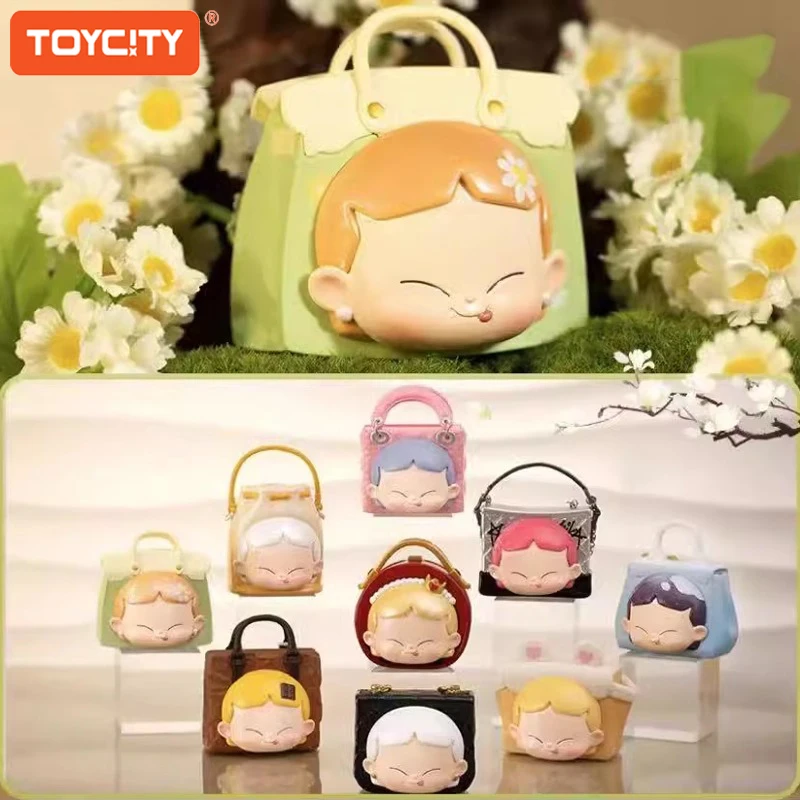 Toycity 4pcs/bag Diy Blind Box Toys“MiKA'S Curated Mini Bag”series Refrigerator Magnet Decoration Mystery Box Gift Random Styl