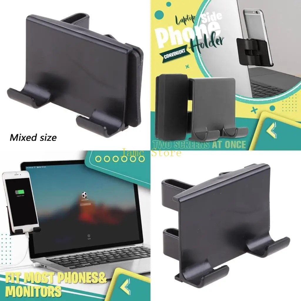 LX0B Portable Mini Laptop Screen Support Holder Monitor Display Clip Adjustable Phone