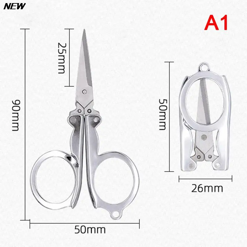 Folding Scissors Pocket Travel Small Crafts Sharp Blade Emergency Mini Foldable Travel Embroidery Scissor Thread Tailor Scissors