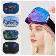 כיסוי מגן למשקפי סקי וסנובורד | מיקרופייבר איכותי למניעת שריטות