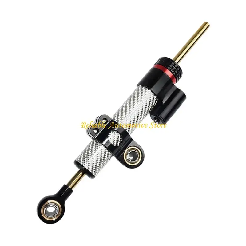 M68B 345mm Motorcycle Steering Damper Carbon Fiber Adjustable System For Better Control And Stability