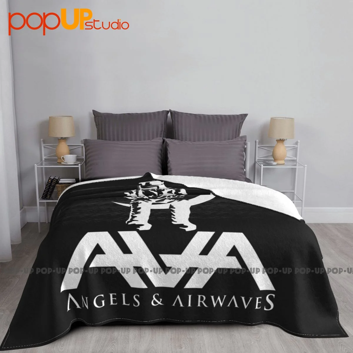 Ava Angels And Airwaves Indie Band Blanket Warm Bedroom High-Grade Skin Friendly Family Expenses