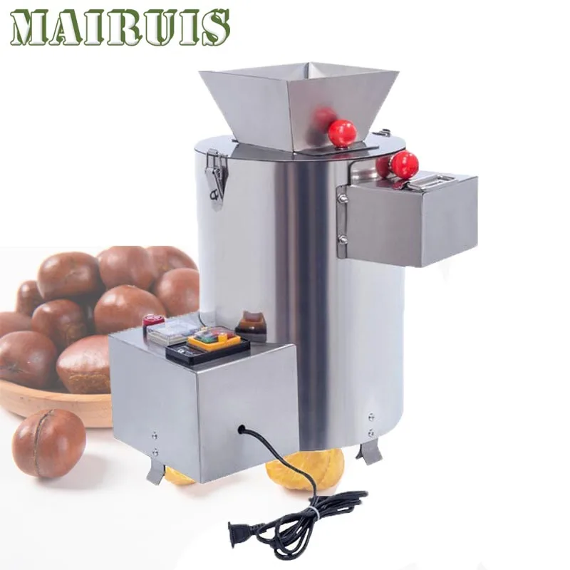 550W Chestnut Sheller Small Shelling And Peeling Castanha  Automatic Commercial Chestnuts Machine