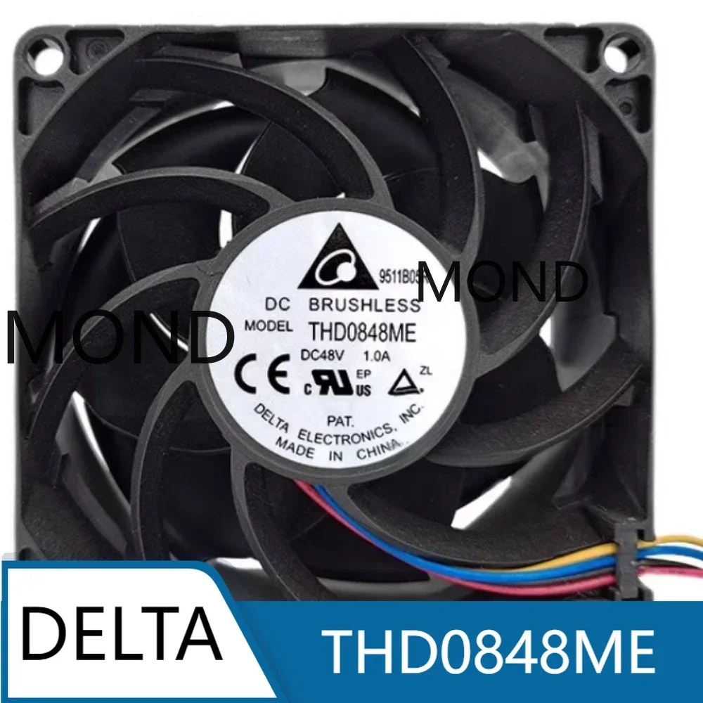 Delta THD0848ME Server Cooling Fan DC48V 1.0A 8038 8CM 4 wire