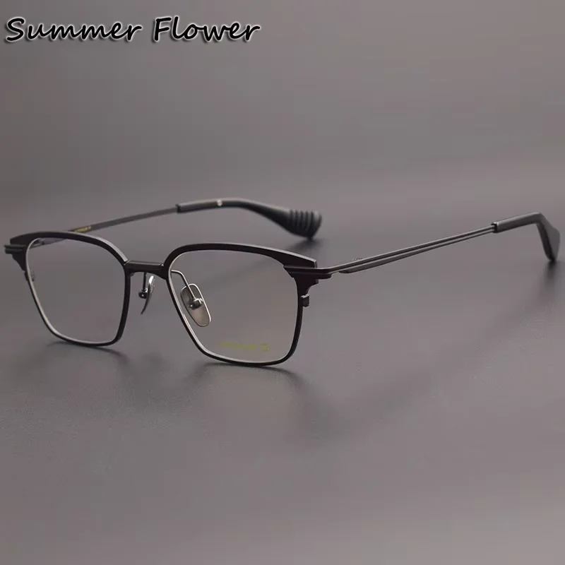 

Prescription Glasses High End Eyewear Pure Titanium Plate Optical Frames Men Spectacles for Recipe Lenses for Women