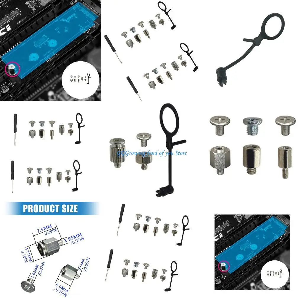 

H9EB Complete M.2 SSD -застежка с застежкой винты Эргономическая отвертка эргономичная отвертка