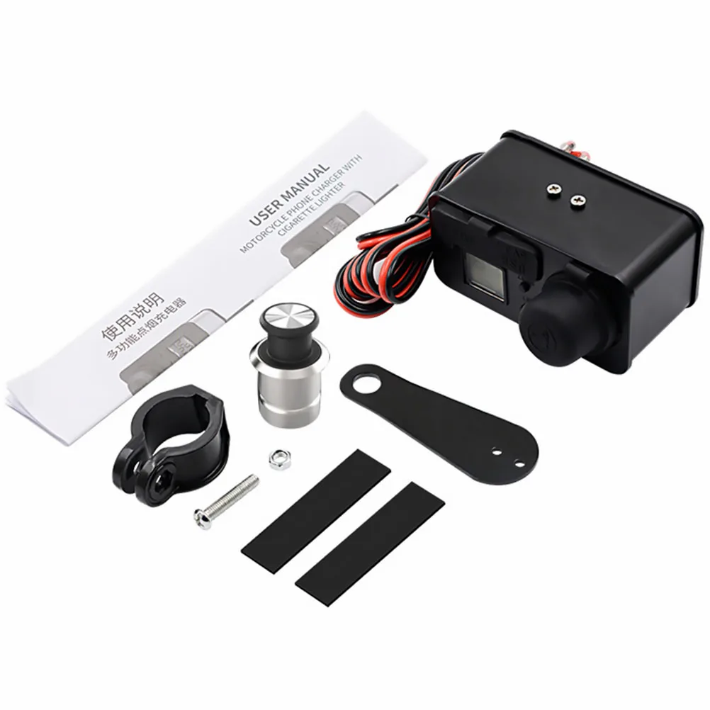 

Dual Usb 12V Motorcycle Socket Waterproof Cigarette Lighter Power Supply For Cellphone Gps Camera Mp3 Fast Charging With