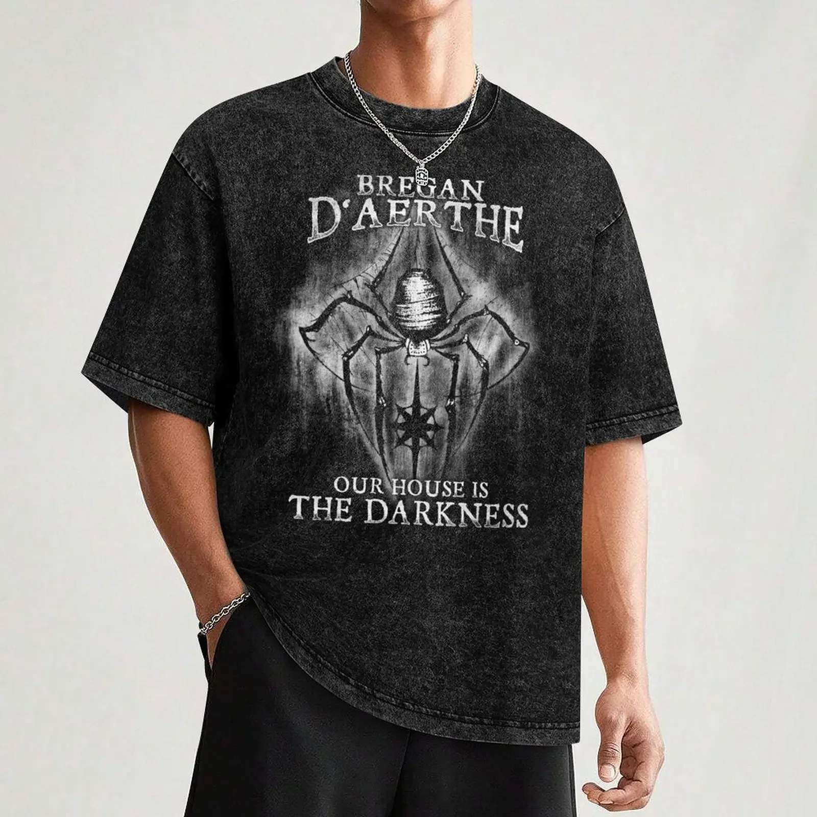 تي شيرت Bregan D'aerthe Our House is Darkness Drow المرتزقة Menzoberranzan Jarlaxle The Underdark