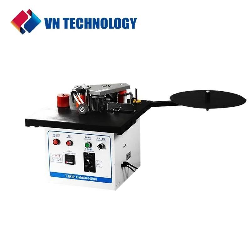 

Edge Banding Machine Double Side Gluing Portable Woodworking Edge Bander 1200W 2-6m/min Edge Banding Machien WIth Tray Cut