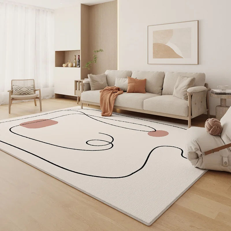 Modern Minimalist Living Room Decoration Carpet Fluffy Soft Lounge Rug Large Area Rugs for Bedroom Home Thick Non-slip Floor Mat